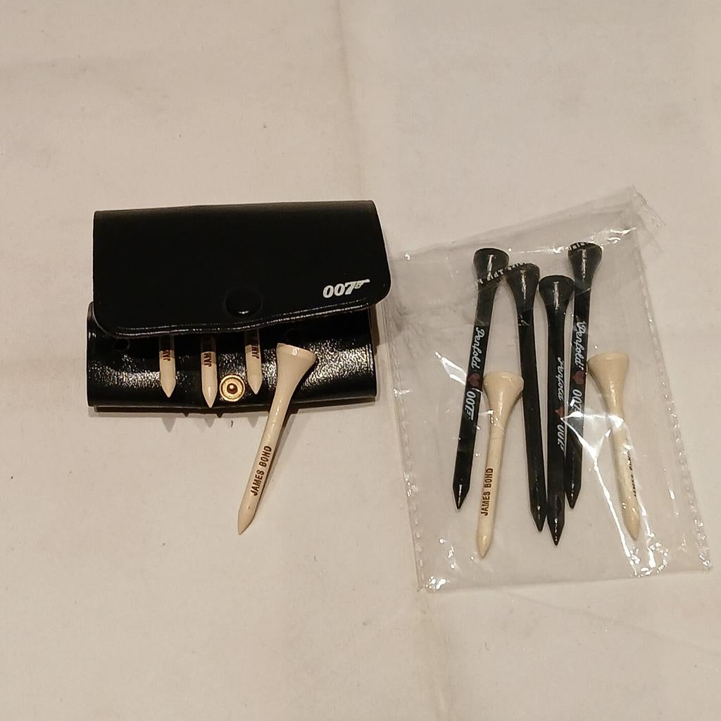 James Bond 007 Golf Tees Set met Etui, Ophalen of Verzenden, Nieuw, Set, Overige merken