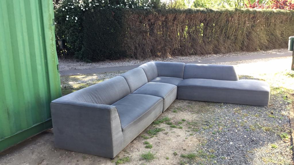 Grote hoekbank gratis af te halen, Ophalen, Gebruikt, Hoekbank, 300 cm of meer
