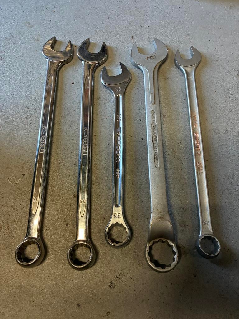 Diverse grote sleutelmaten Gedore Bahco Facom, Auto diversen, Autogereedschap, Ophalen of Verzenden, Zo goed als nieuw