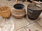 Rieten manden, Ophalen, Rond, Riet