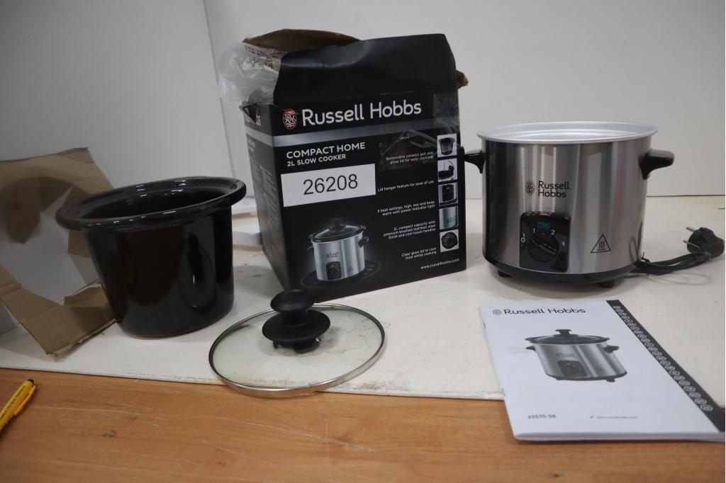 Russell Hobbs 25570-56 Compact Home 2L Slowcooker, Witgoed en Apparatuur, Slowcookers, Ophalen of Verzenden, Niet ingevuld, Niet ingevuld