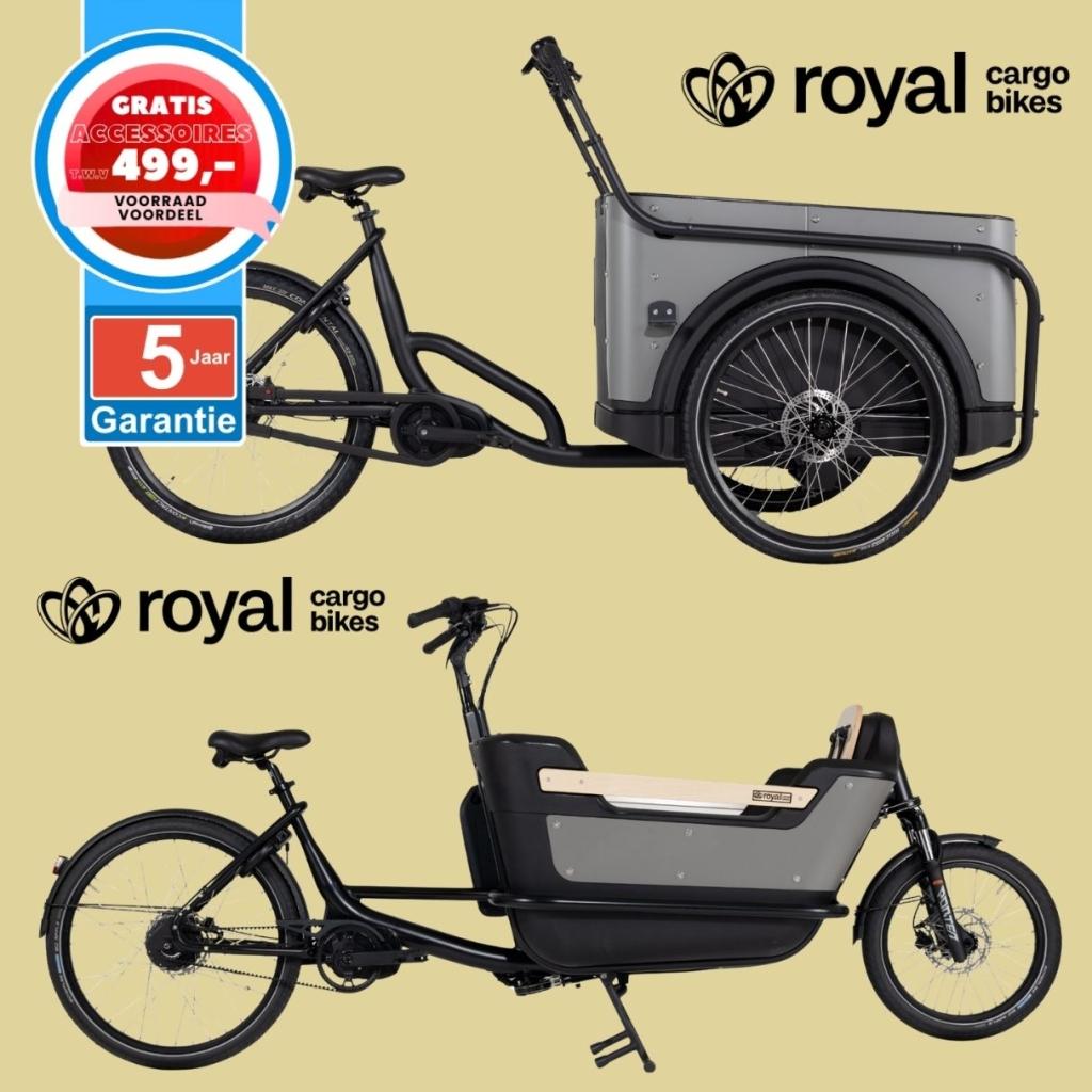 Royal Cargo Bike elektrische bakfiets Nederlandse bakfietsen, Fietsen en Brommers, Fietsen | Bakfietsen, Nieuw, Overige merken