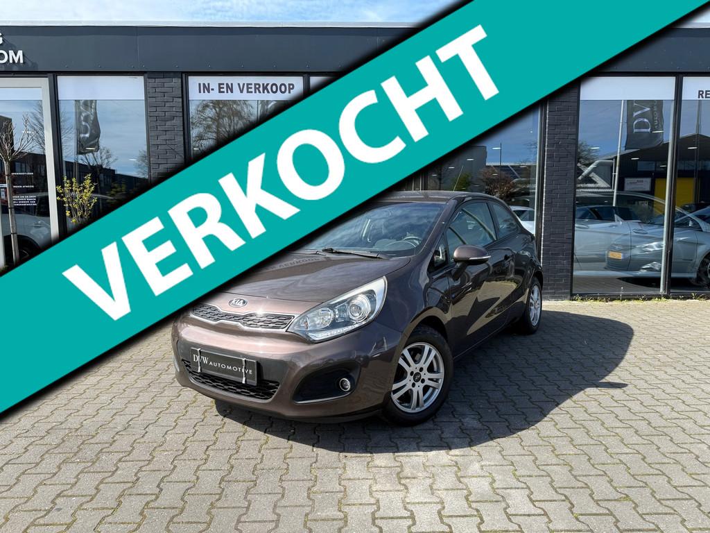 Kia RIO 1.2 CVVT Comfort Pack, Auto's, Kia, Euro 5, Zwart, 4 cilinders, Bruin