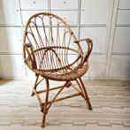 Vintage rotan stoel Rohé Noordwolde, Ophalen of Verzenden, Bruin, Eén