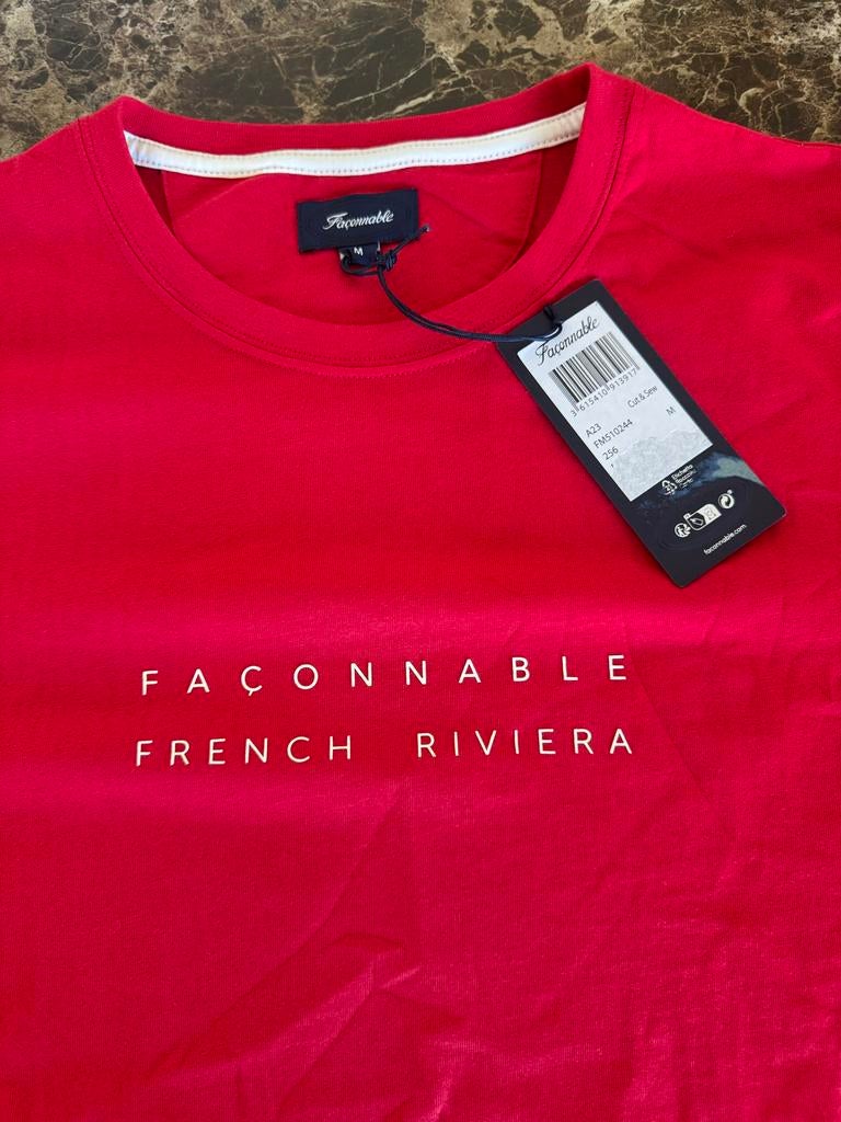 Faconnable polo rood maat M nieuw met prijskaartjes, Ophalen of Verzenden, Nieuw, Maat 48/50 (M), Rood