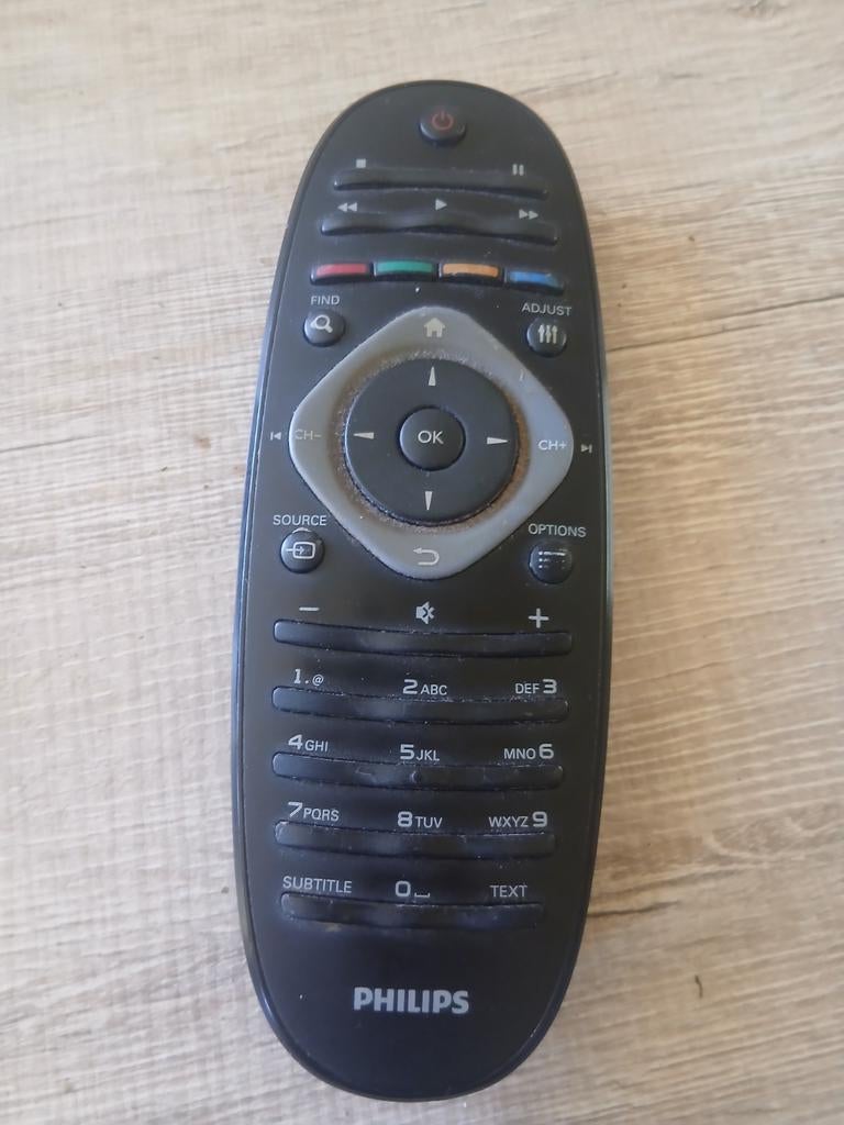 Philips afstandsbediening voor TV/Mediaspeler, Ophalen of Verzenden, Gebruikt, Origineel, Tv