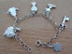 zilveren kinder bedel armband met grote bedels [417], Verzenden, Zilver, Armband