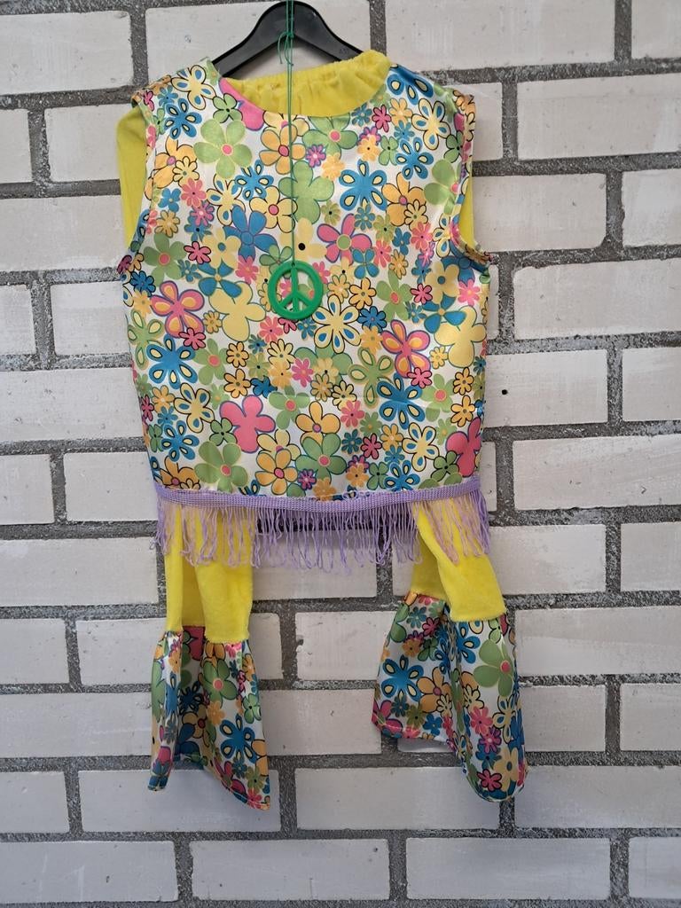 Hippie 104, Kinderen en Baby's, Carnavalskleding en Verkleedspullen, Ophalen of Verzenden, 104 of kleiner, Meisje