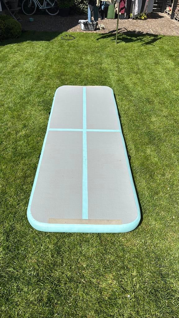 Airtrack turnmat 3,00 x 1,00, Kindermaat 122 t/m 140, Ophalen, Zo goed als nieuw, Materiaal
