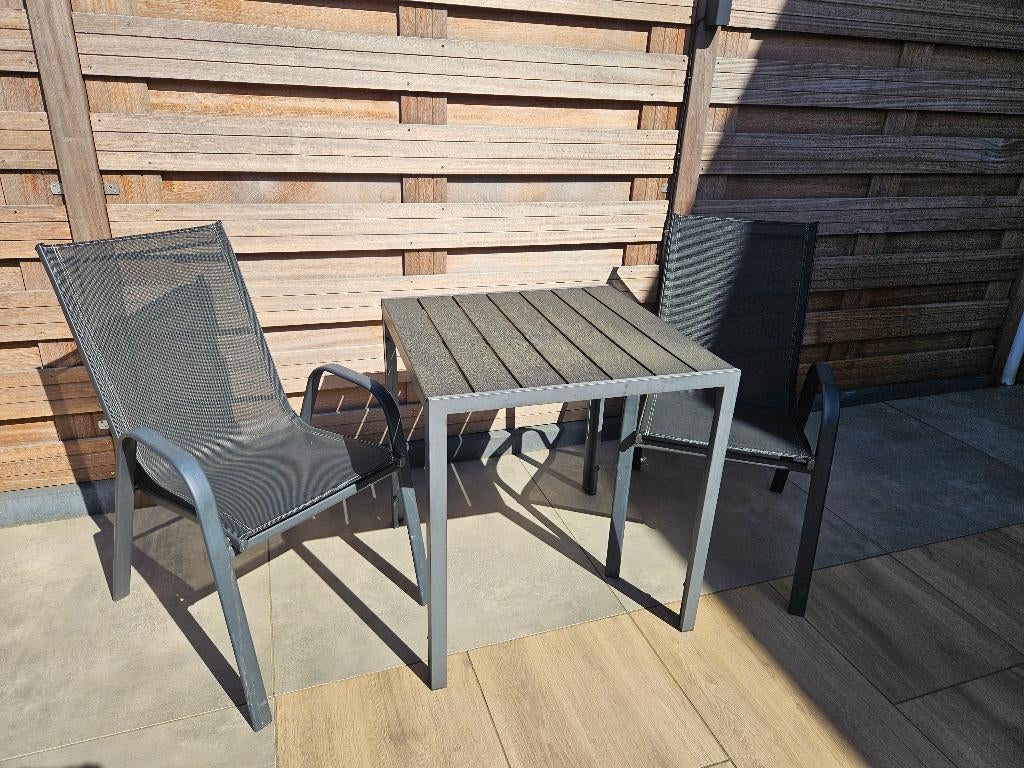 Tuinset, Tuin en Terras, Kunststof, Gebruikt, Bijzettafel, Tuinset