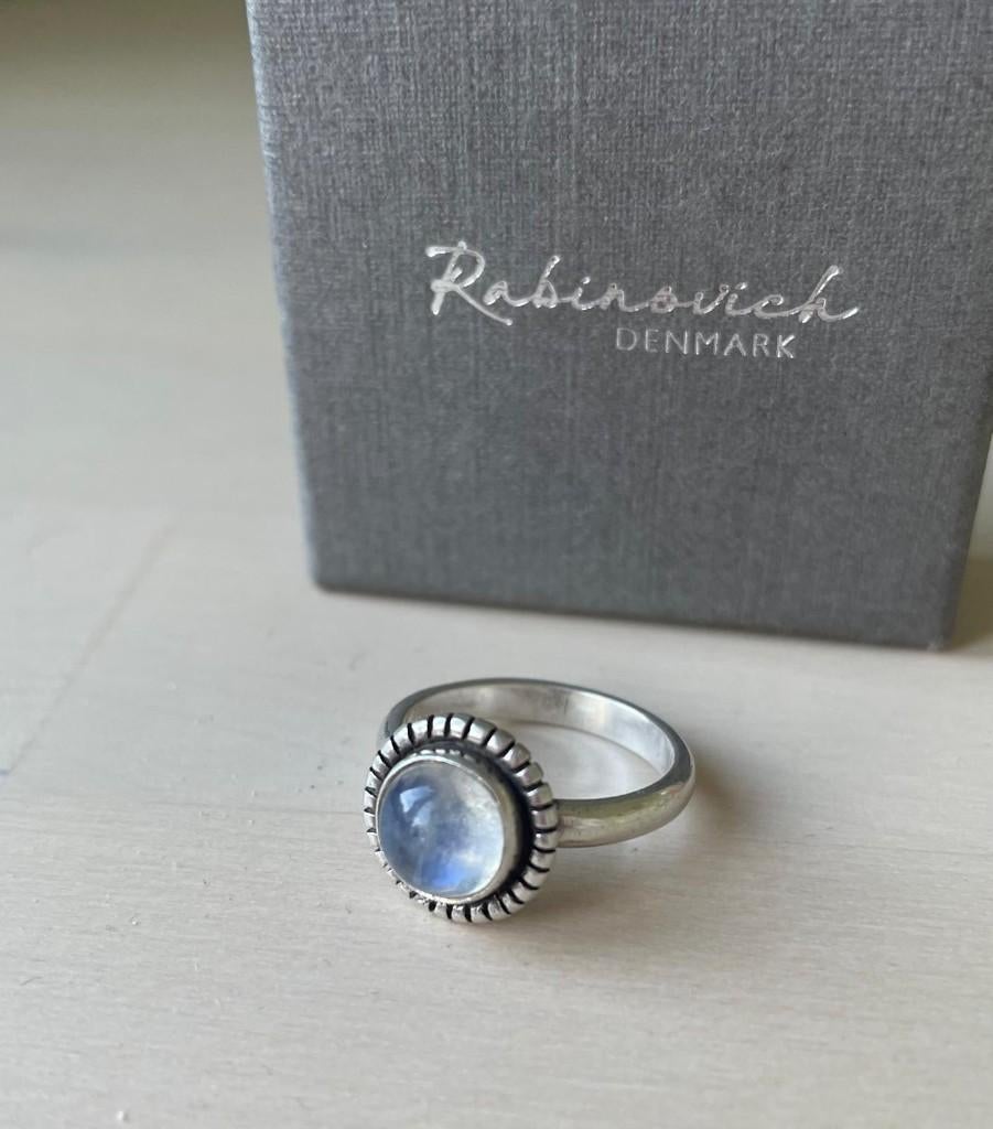 Ring van Sterling Zilver met maansteen – Rabinovich, Sieraden, Tassen en Uiterlijk, Ophalen of Verzenden, Met edelsteen, Dame