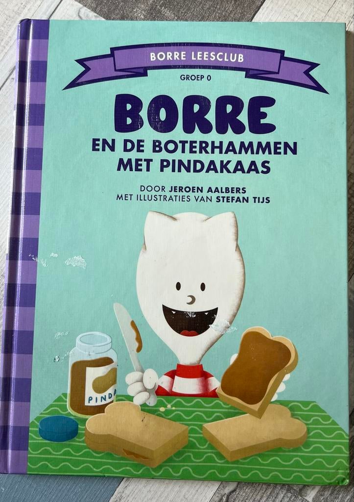 Borre en de Boterhammen met Pindakaas - Leesclub Groep 0, Fictie algemeen, Jongen of Meisje, Ophalen of Verzenden, Zo goed als nieuw