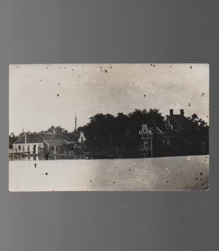 Koog aan de Zaan links Hotel de Waakzaamheid circa 1870, Ophalen of Verzenden, Voor 1920, Ongelopen, Noord-Holland