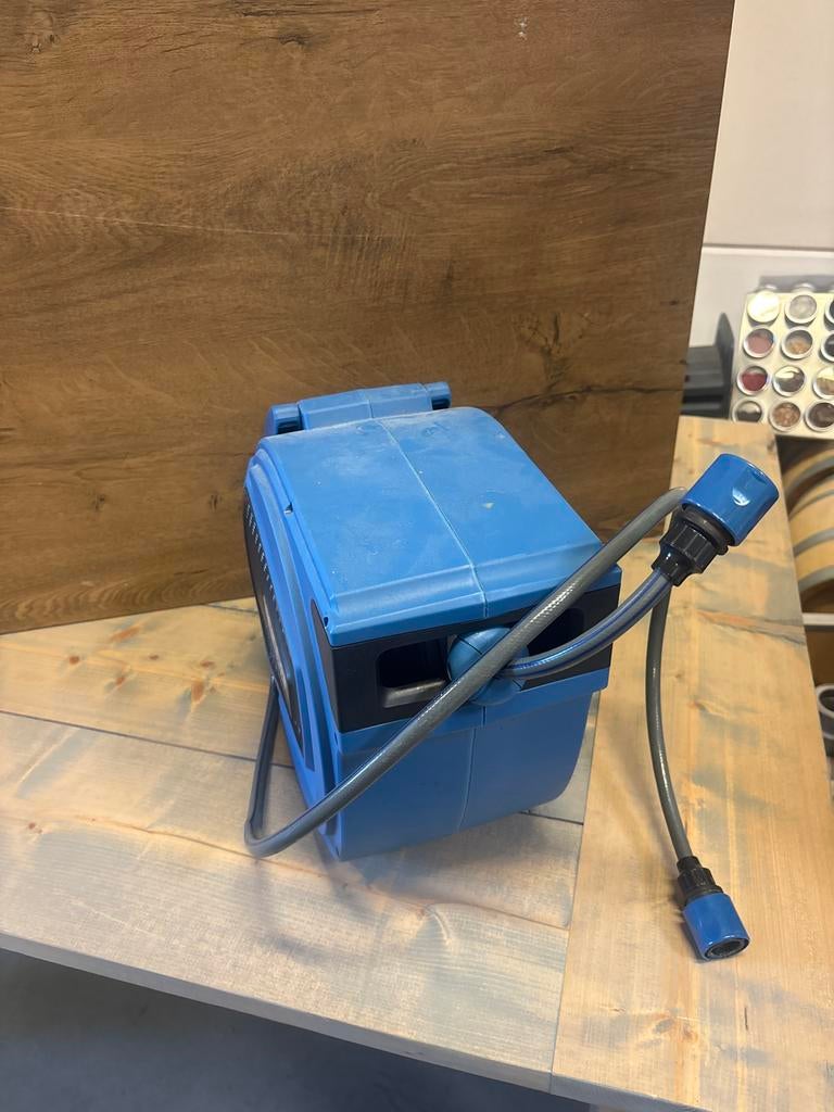 20 meter wandslanghaspel met gardena aansluiting, Tuin en Terras, Tuinslangen, Ophalen of Verzenden, Gebruikt, Tuinslanghaspel