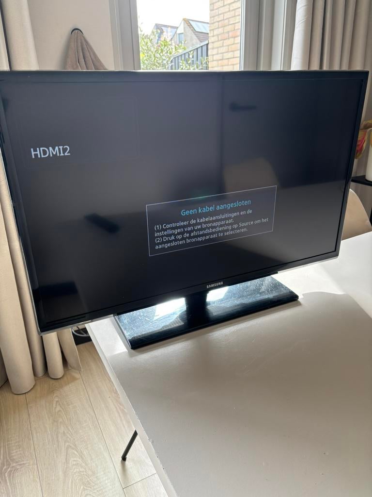 Samsung tv 32 inch ,streep in het beeld, Gebruikt, 50 Hz, Ophalen of Verzenden, Samsung