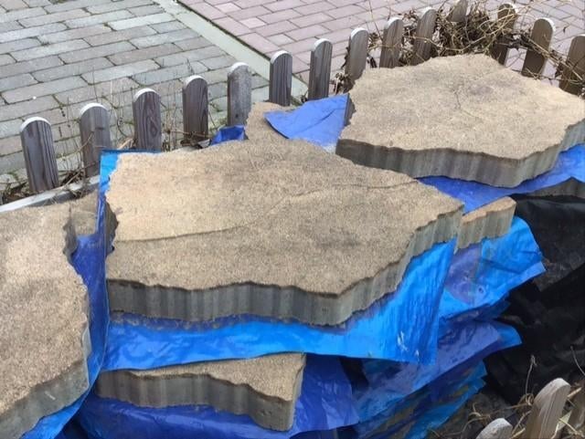 GeoArdesia Alivo tuintegels 9m2, Ophalen, 5 tot 10 m², Zo goed als nieuw, Beton