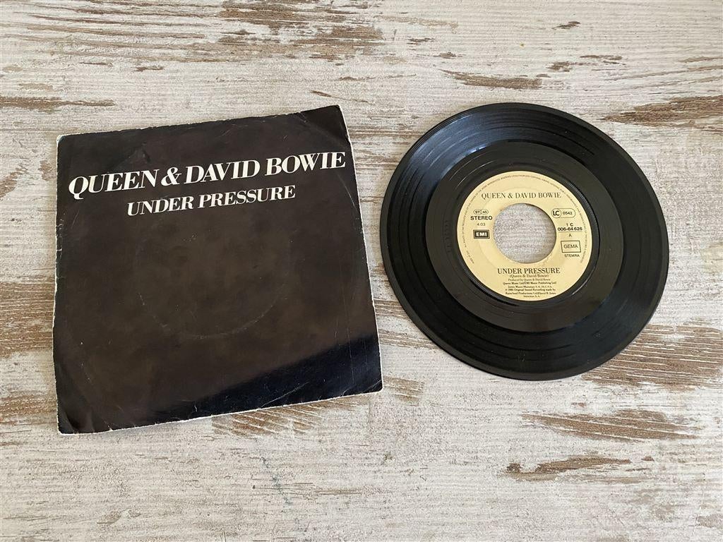 Queen en David Bowie - under pressure [1528], Cd's en Dvd's, Vinyl Singles, Zo goed als nieuw, Pop, Verzenden