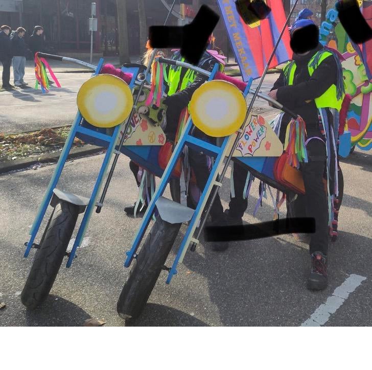 2x motor of biker loop fiets / flower power / ZSM ophalen!!, Kleding | Heren, Ophalen, Zo goed als nieuw, Overige maten