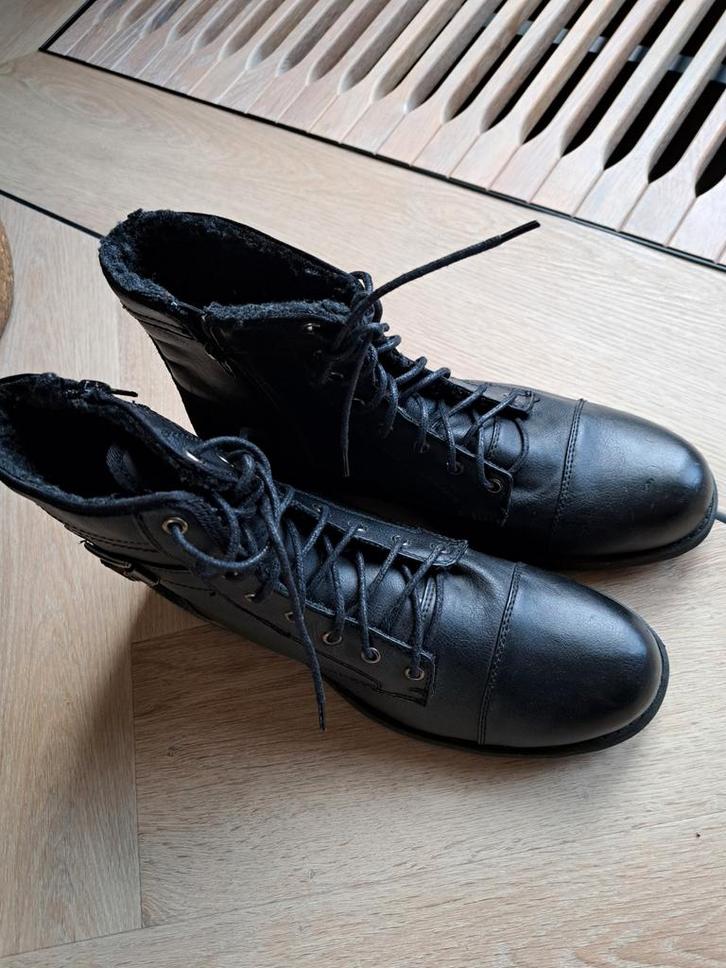 HEREN HOGE VETERSCHOEN NIEUW MAAT 44 NIEUWPR 44.95 EURO, Kleding | Heren, Schoenen, Nieuw, Zwart, Ophalen of Verzenden