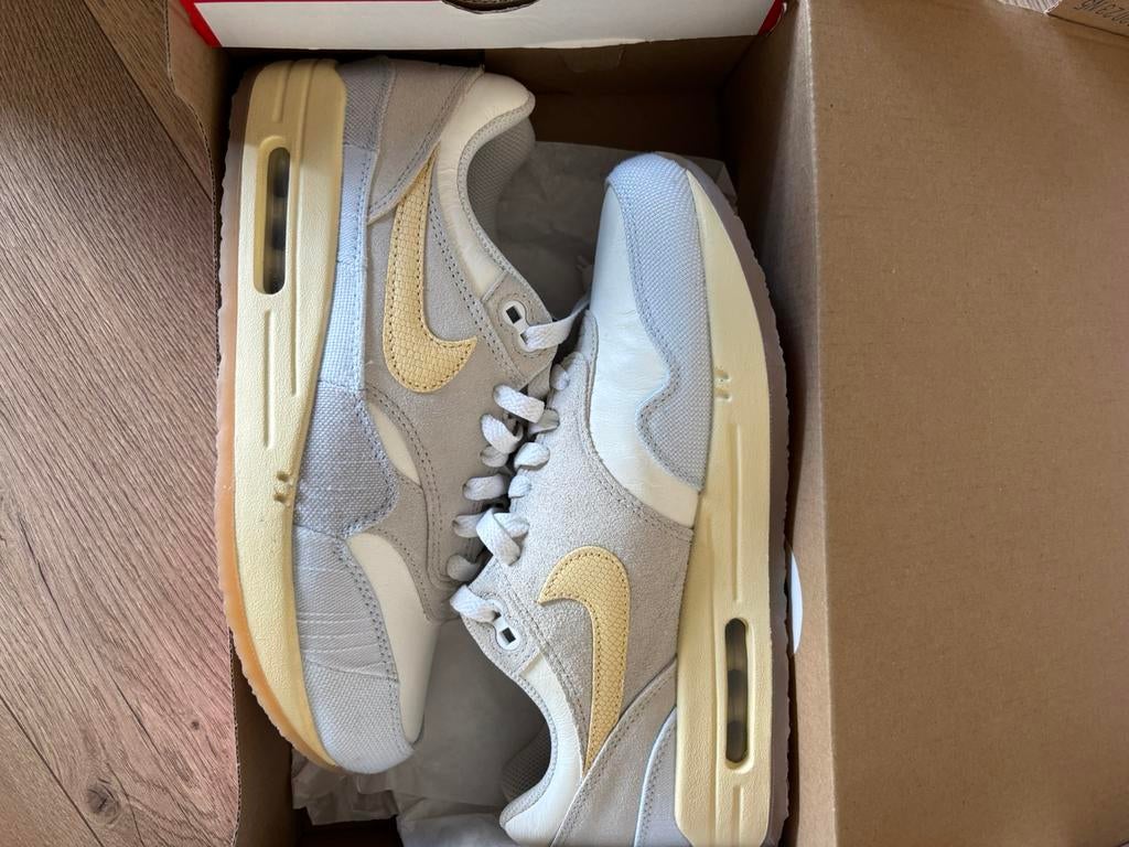 Air Max 1 ’87 Crepe “Light Bone”, Ophalen, Zo goed als nieuw, Overige kleuren, Sneakers of Gympen