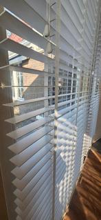 7 witte jaloezieën 220x100 lamellen, Gebruikt, 200 cm of meer, Wit, 50 tot 100 cm