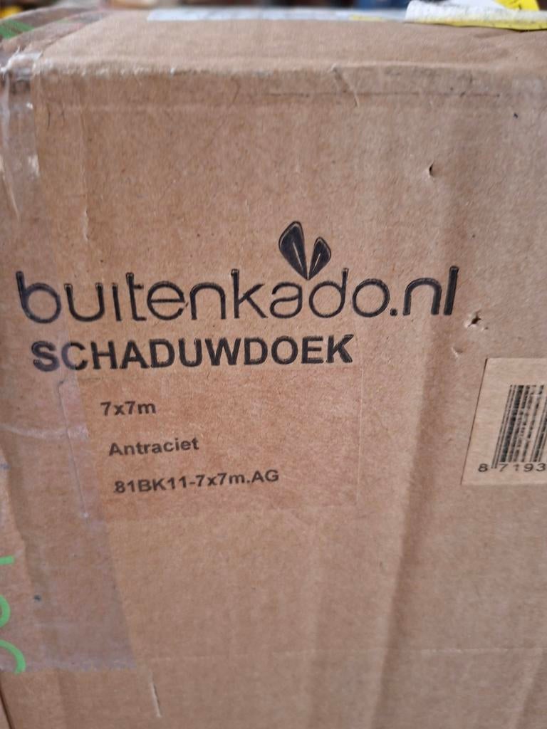 Te koop: schaduwdoek nieuw in doos., Ophalen, Nieuw