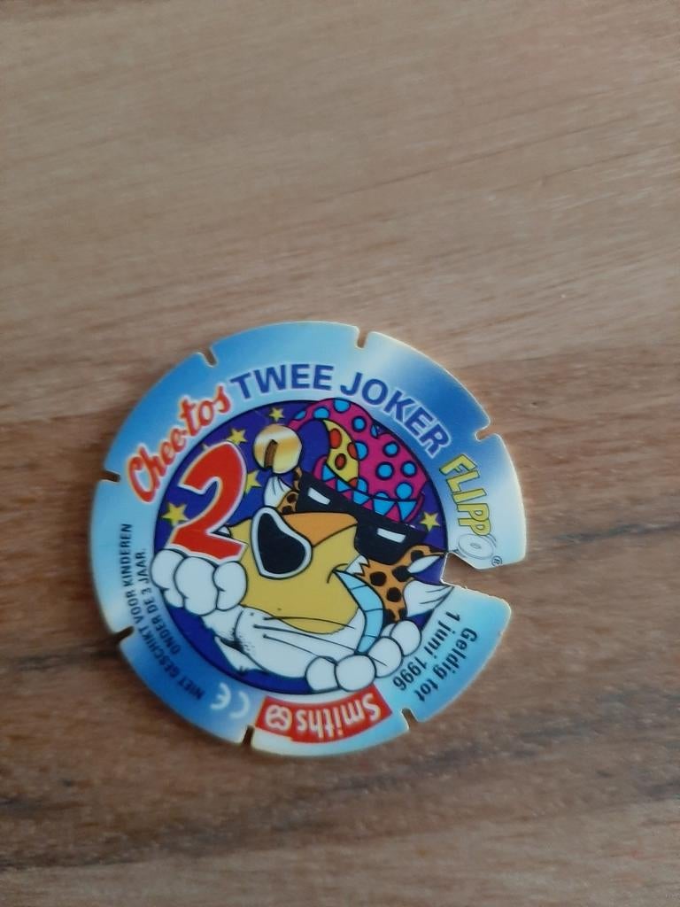 Cheetos Twee Joker Flippo - Zeldzaam uit 1996, Ophalen of Verzenden, Joker, Losse flippo's