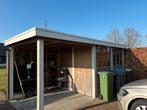 Schuurtje met overkapping en schutting, Ophalen, 3 ramen of meer, Schuur, 500 cm of meer