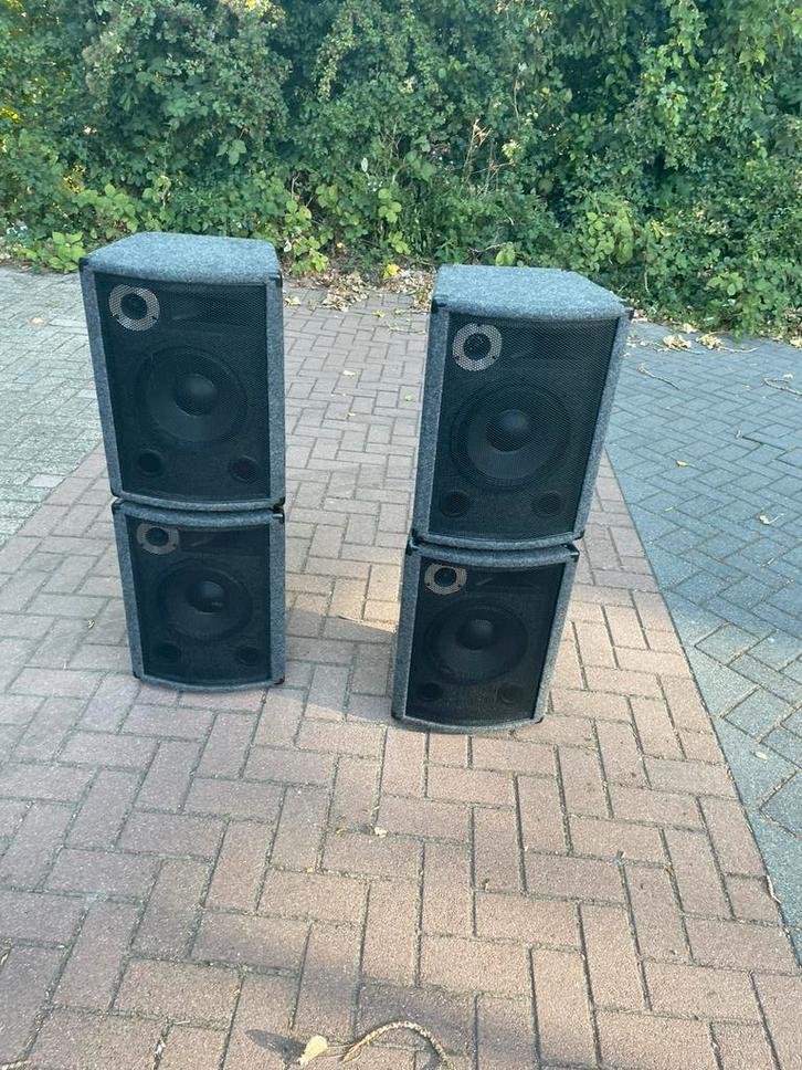 P.a speakers, Audio, Tv en Foto, Luidsprekers, Zo goed als nieuw, Front, Rear of Stereo speakers, 120 watt of meer, Overige merken