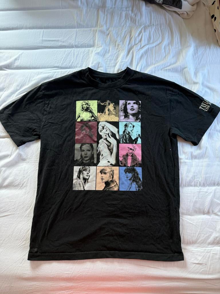 Taylor Swift The Eras Tour T-shirt Maat M, Maat 38/40 (M), Zwart, Ophalen of Verzenden, Korte mouw