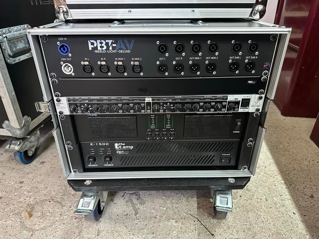 Complete Amprack met Versterkers en Audio Processing, Muziek en Instrumenten, Ophalen, Gebruikt, 1000 watt of meer, P.A.