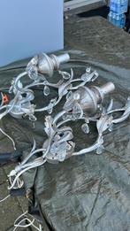 Wandlampen metaal 2 stuks, Huis en Inrichting, Lampen | Wandlampen, Ophalen of Verzenden, Zo goed als nieuw, Metaal