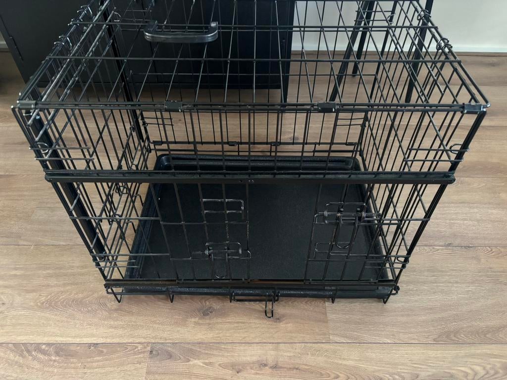 Hondenbench, Dieren en Toebehoren, Ophalen, Zo goed als nieuw, Minder dan 75 cm, Minder dan 65 cm