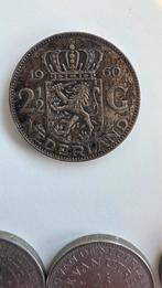 Zilveren Rijksdaalder en diverse nikkelen munten, Postzegels en Munten, Munten | Nederland, Koningin Juliana, Setje, Zilver, Overige waardes