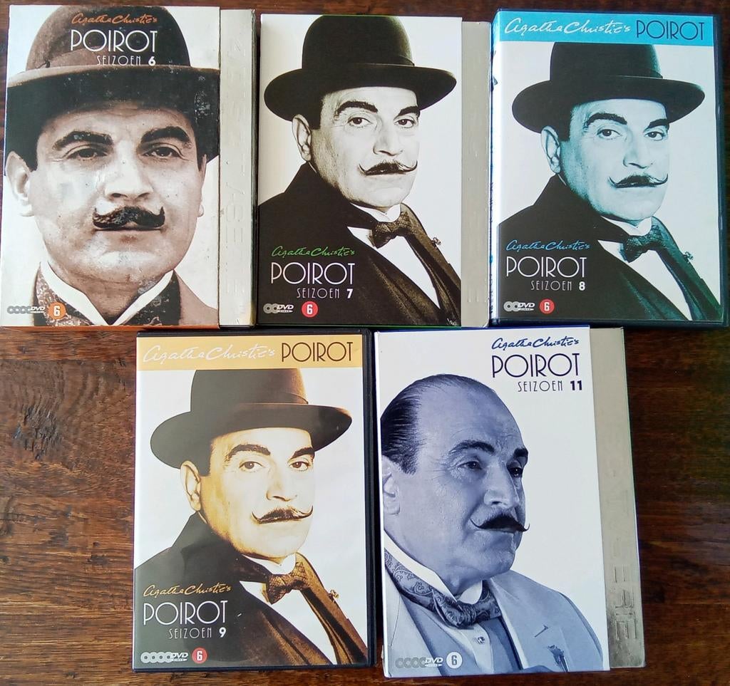 Agatha Christie's Poirot Seizoen 6, 7, 8, 9 en 11, Vanaf 12 jaar, Ophalen of Verzenden, Zo goed als nieuw