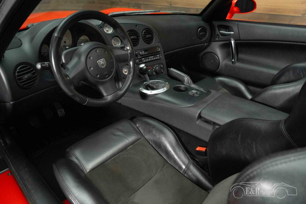 Dodge Viper SRT-10 | 21.285 KM | 506 PK | 2004, Auto's, Oldtimers, Achterwielaandrijving, Zwart, Cabriolet, Leder en Stof