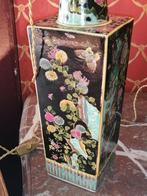 paar chinese famille noir poecelain lamps, Ophalen