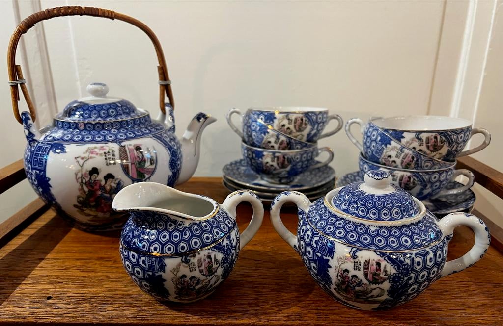 Volledig Japans theeservies, Antiek en Kunst, Ophalen of Verzenden