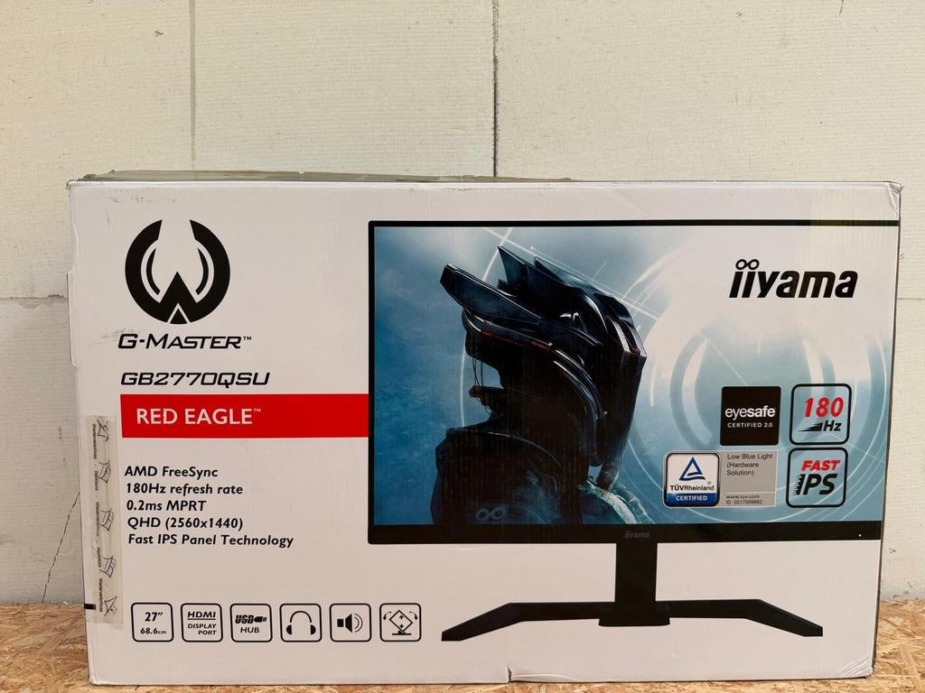 IIYAMA G-Master GB2770QSU-B6 27" QHD 165Hz Gaming Monitor, Computers en Software, Monitoren, Gaming, IPS, Apex Electronics, Refurbished