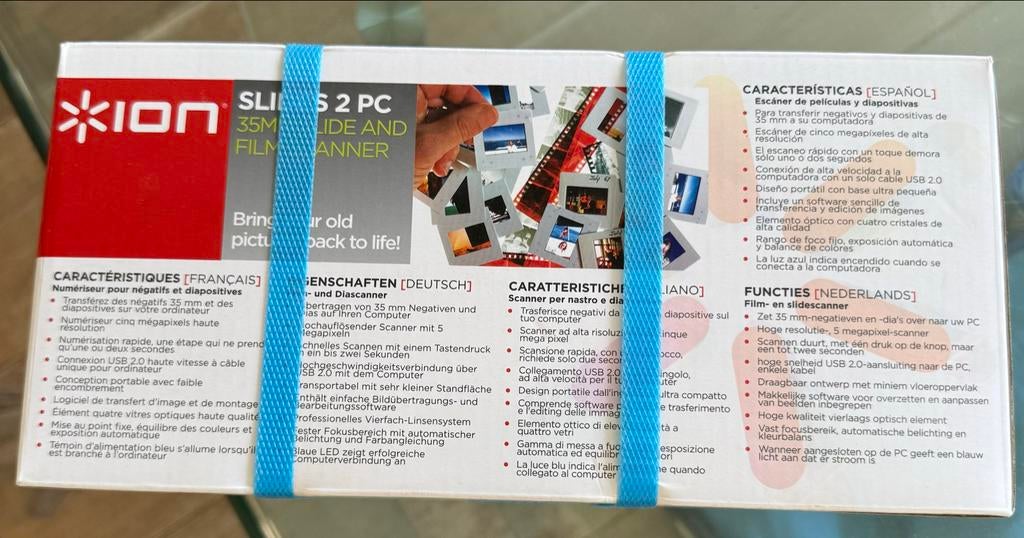 Nieuwe Ion Slides 2 PC 35mm Dia- en Filmscanner 5MP, Ophalen of Verzenden, Nieuw, Diascanner