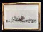 Rembrandt, ets van boerderij, Antiek en Kunst, Ophalen of Verzenden