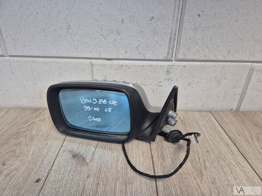 Spiegel links zilver BMW 3 serie E46 coupe / cabrio 99 - 03, Auto-onderdelen, Spiegels, Gebruikt, -, -, Ophalen of Verzenden