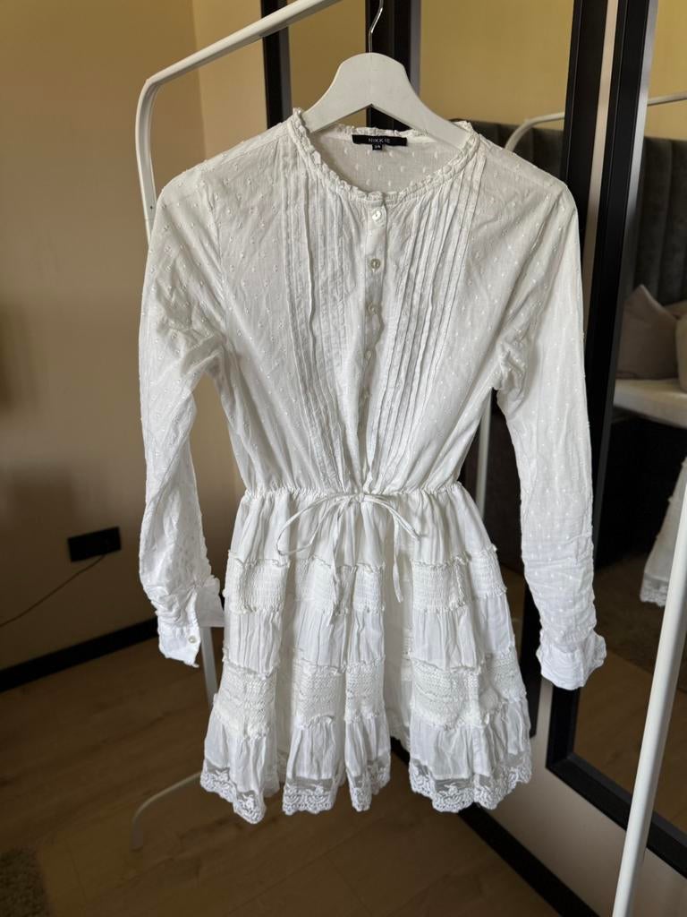 NIKKIE jurkje maat xs, Wit, Ophalen of Verzenden, Zo goed als nieuw, Maat 34 (XS) of kleiner