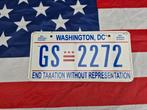 Washington DC kentekenplaat USA Nummerbord Nummerplaat Licen, Verzamelen, Ophalen of Verzenden, Gebruikt