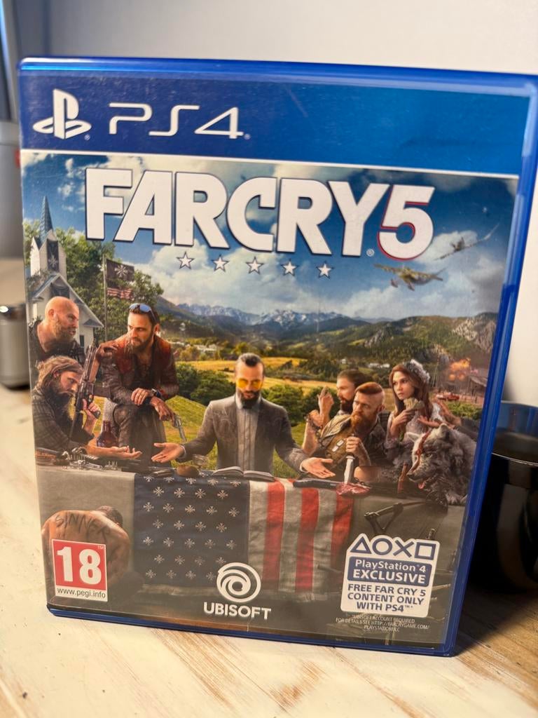 Far Cry 5 PS4 game, Spelcomputers en Games, Online, Gebruikt, Vanaf 18 jaar, Shooter