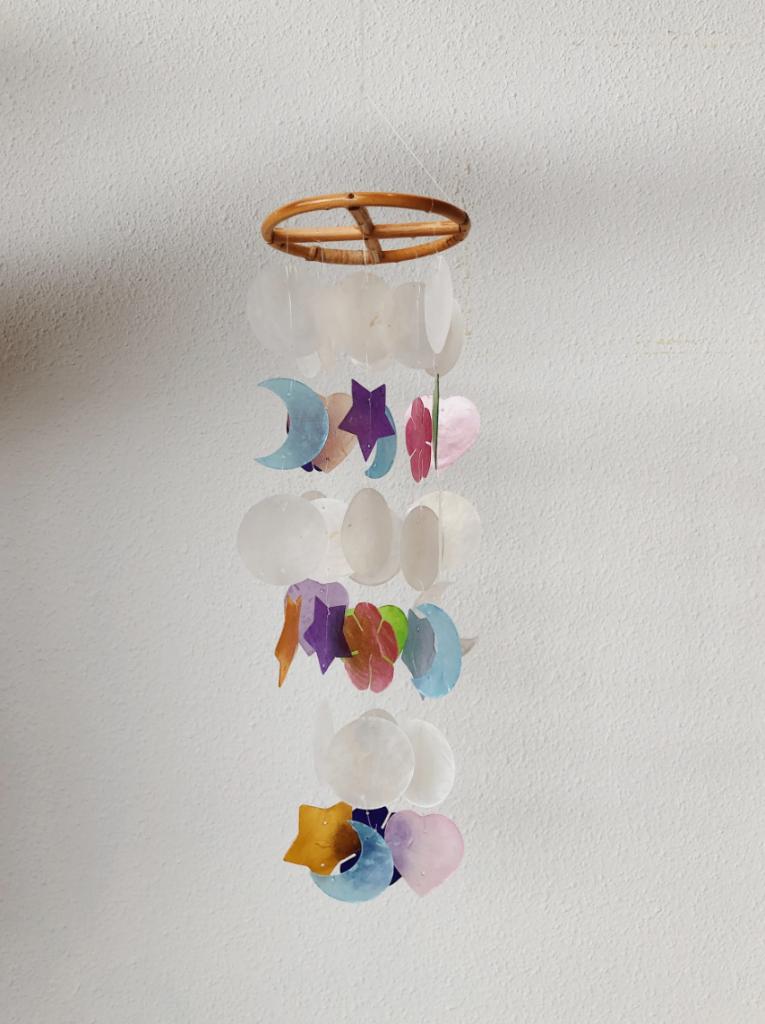 2X BAMBOE SCHELPEN HANGER | MULTICOLOR (NIEUW), Huis en Inrichting, -, -, Nieuw, Ophalen of Verzenden