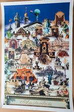 Amsterdam poster - Tim Killiam, Rechthoekig Staand, Verzenden, Zo goed als nieuw, A1 t/m A3