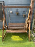 Hardhouten schommelbank, Ophalen, Gebruikt, Hout, Schommelbank