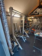 Fitnessapparaat inclusief gewichten excl. Bankje, Sport en Fitness, Ophalen