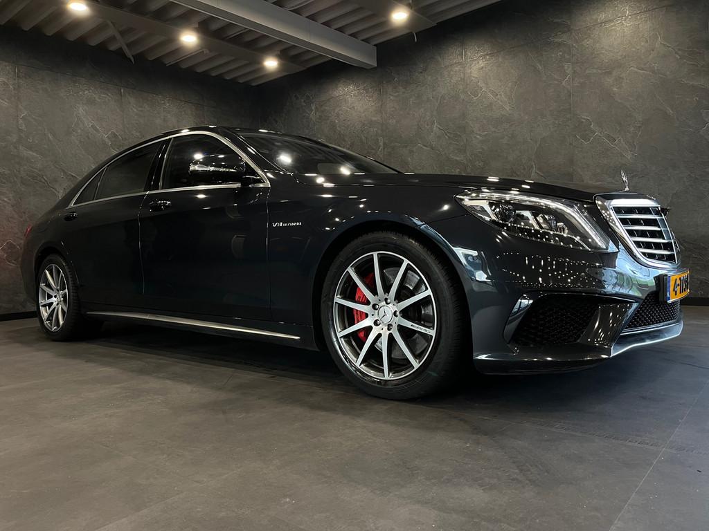 Mercedes-Benz S-klasse AMG 63 4Matic Lang V8 585PK 3D BURMES, Automaat, Gebruikt, Blauw, Bedrijf